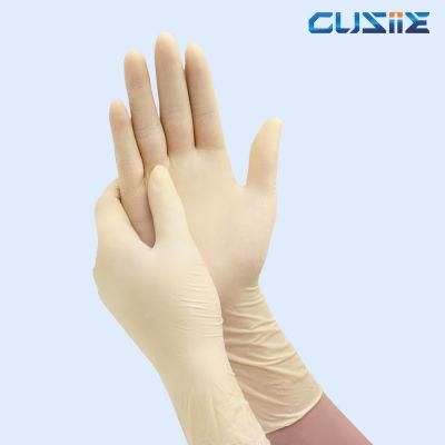 Wholesale China Powder Free Safeguard Food Grade Latex Latex White Examination Disposable Latex Gloves
