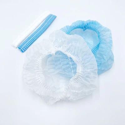 Disposable Nonwoven PP/SMS Blue Machine Clip Cap