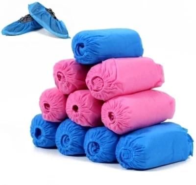 Non-Woven Fabric Disposable Shoes Covers Elastic Band Breathable Dustproof Anti-Slip Shoe Covers