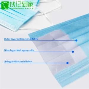 Disposable 3ply Non Woven Anti Virus Mask Dust Month Face Mask