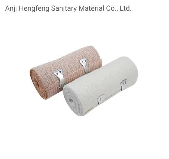 Medical Products Elastic Plain Bandages with Spandex White