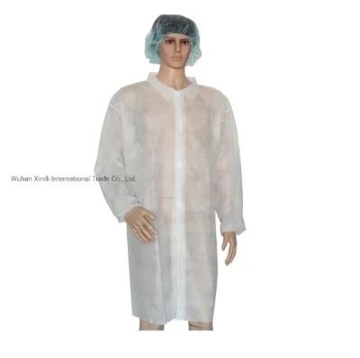 PP Non-Woven Lab Coat, 4 Velcros, Elastic Cuff, XXL