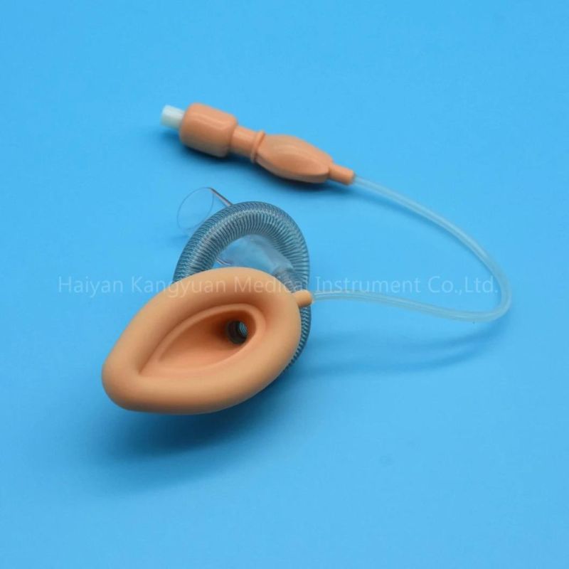 Anti Crushing Wire Reinforced Laryngeal Mask Airway Silicone Anesthesia
