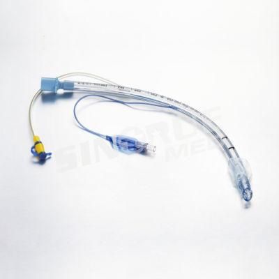Hospital 6.0mm-9.0mm Disposable Medical Endotracheal Tube with Evacuation Lumen