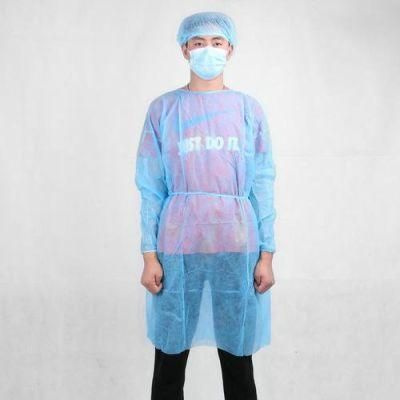 Hospital Disposable Nonwoven Medical Elastic Cuff Isolation Surgical Gown