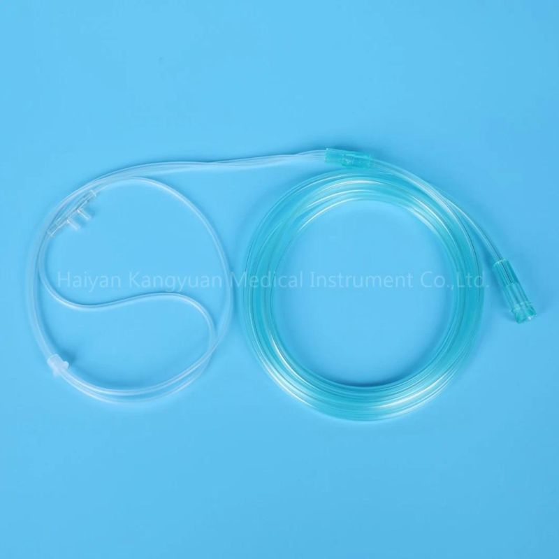 Whole Sale Disposable Oxygen Nasal Cannula PVC Transparent Tube Medical Supply Medical Material Soft Tip Oxygen Therapy Device Oxygen Cannula