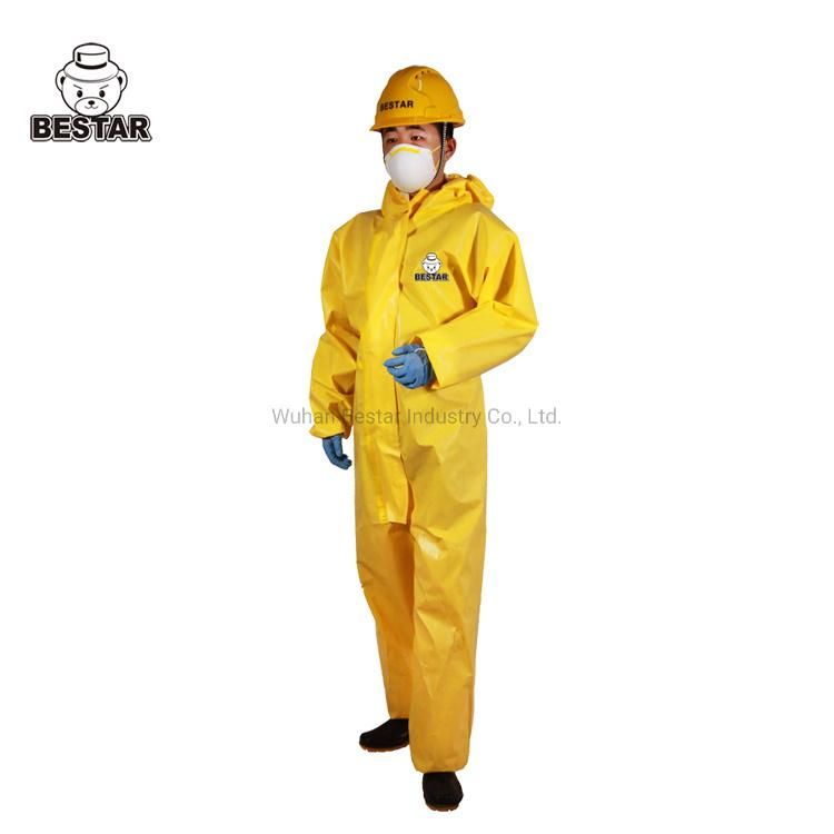 Disposable Type 3b/4b/5b/6b Medical Biological Virus Protection Yellow Coverall