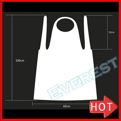 Low Density Polyethylene LDPE Disposable Apron in Bib Type