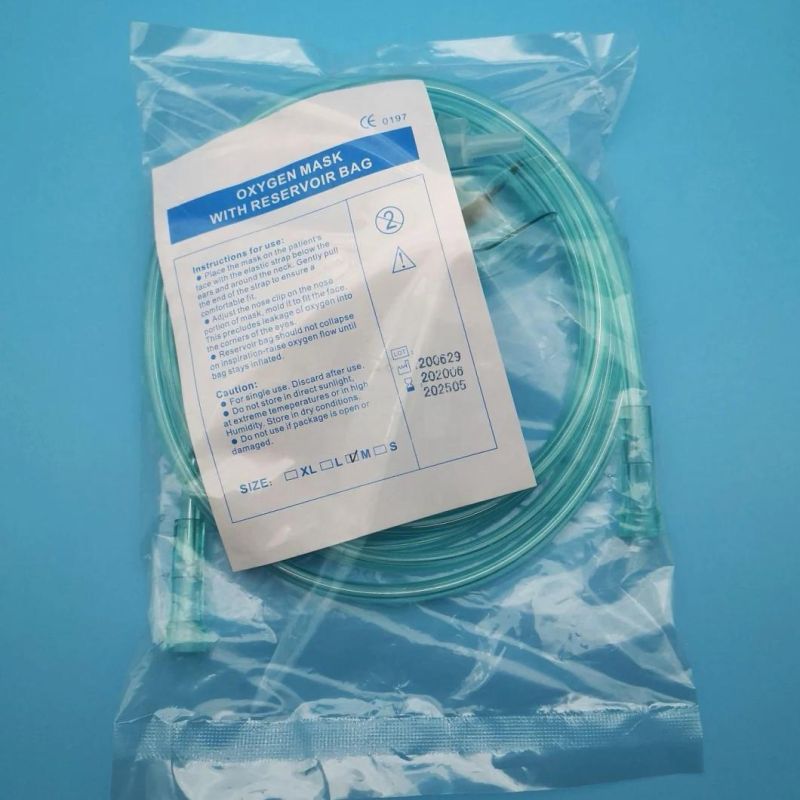 CE&ISO Certificated Disposable Medical Oxygen Nebulizer Aerosol Atomization Mask with Tubing