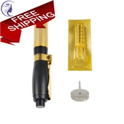 Korea Hyaluronic Acid CE Ampoule Gel Injection Syringe Black Gold Hyaluron Pen 2 in 1