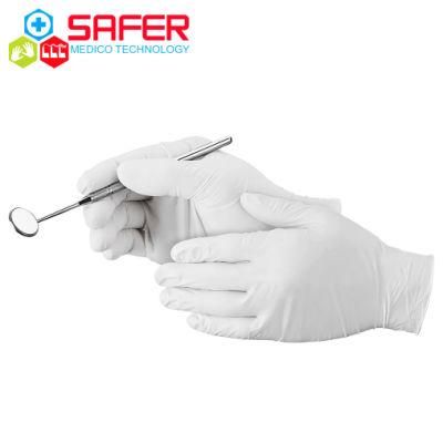 Disposable Latex Free White Nitrile Gloves