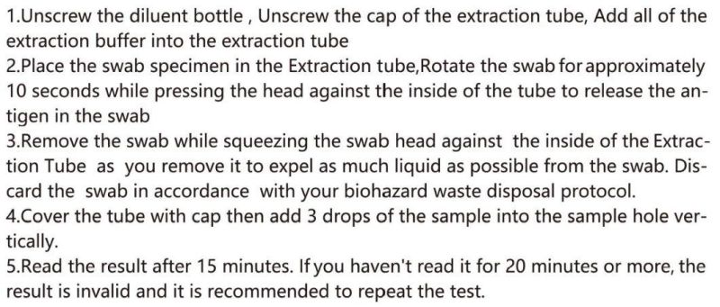 CE Approved One Step Whistle Saliva Test Antigen Rapid Test Kit