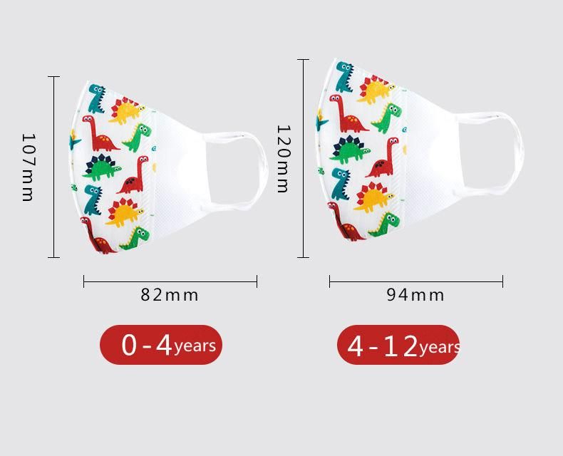 Wholesale Cartoon Spring Infant Disposable Stereo Mask Baby Child Breathable Non-Woven Dust Face Mask for Kids