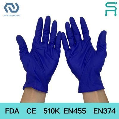 FDA CE Disposable Nitrile Gloves Powder Free Nitrile Gloves