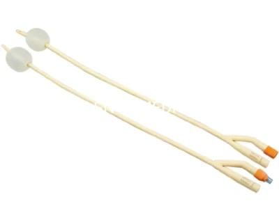 Disposable Medical Sterile 2 Way / 3 Way Latex Foley Catheter with Balloon Capacity 5-30ml for Adult and Children