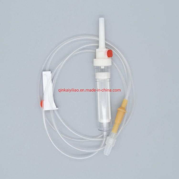 Infusion Set/IV Giving Set with Two Plastic Spikes