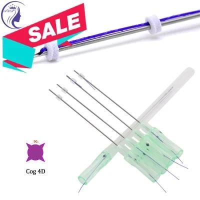 Absorbable 4D/6D Cog for Facial Beauty Blunt Cannula Hilos Pdo Lifting Thread Korea