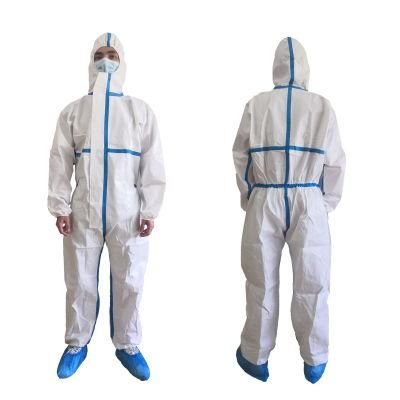 Supplier Direct Sales CE Type5b/6b Working Safety Cloths Coverall Suit Strong Tightness PPE Coverall