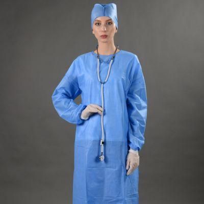 Cheap Price PP Isolation Gown with Elastic Cuff