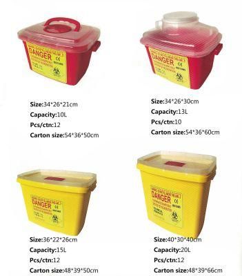 Sharps Container-Plastic Needle Container Tattoo Medicalbiohazard Needle Disposal Waste Box