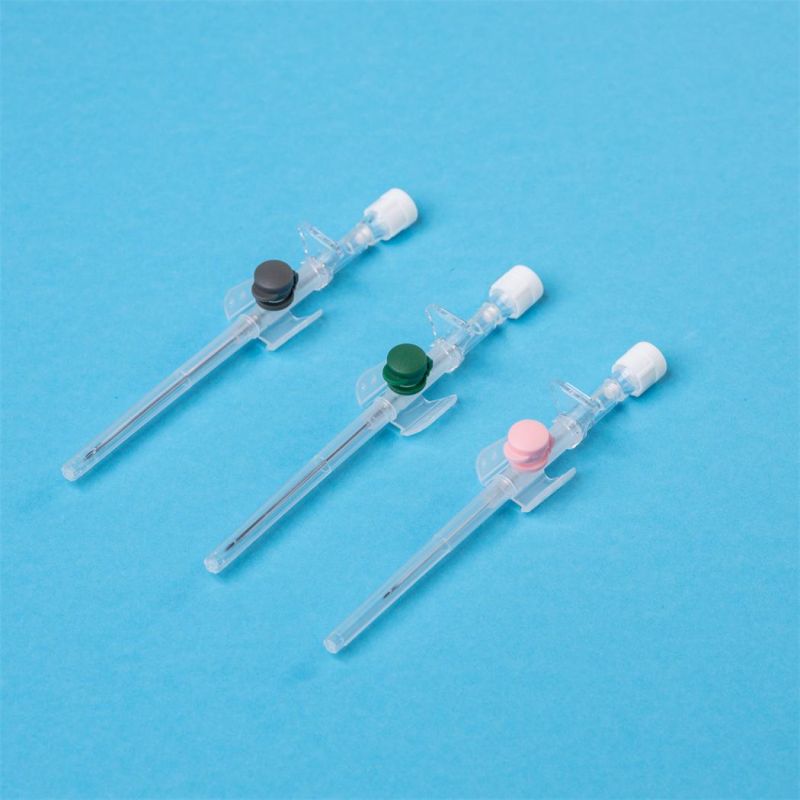 Disposable IV Cannula with Wing with Injection Port Pen Type