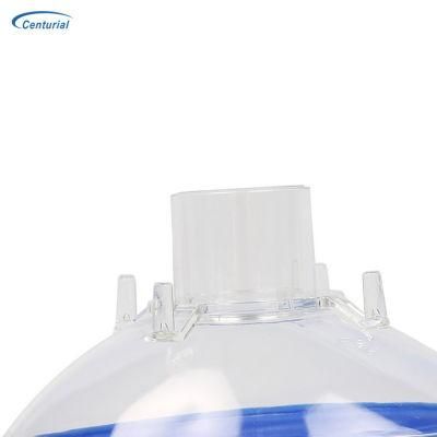 Medical PVC Disposable Anesthesia Face Mask Soft Air Cushion Oxygen Mask for Adults and Pediatric