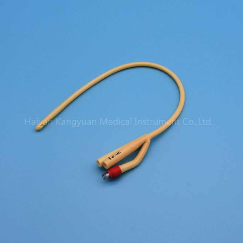 3 Way / 2 Way Silicone Coated Latex Foley Catheter Medical Instrument