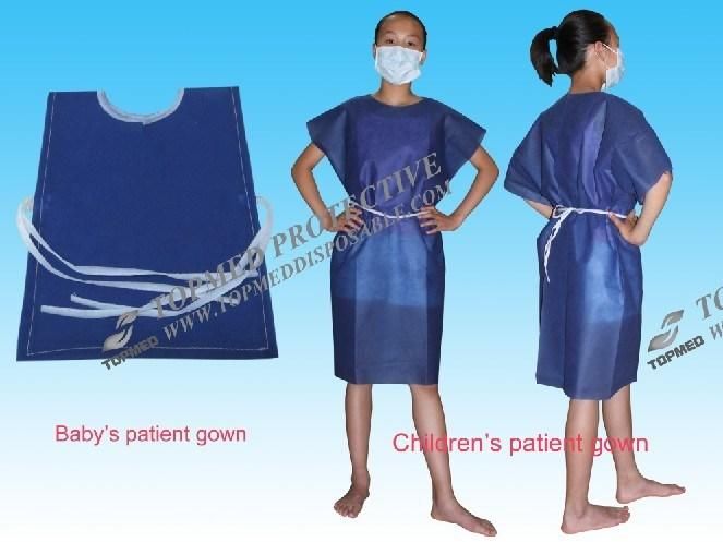 Disposable Patient Gown, Nonwoven Patient Gown