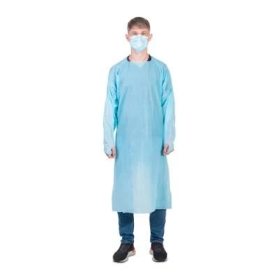 Polyethylene Disposable Medical CPE Isolation Plastic PE Gown