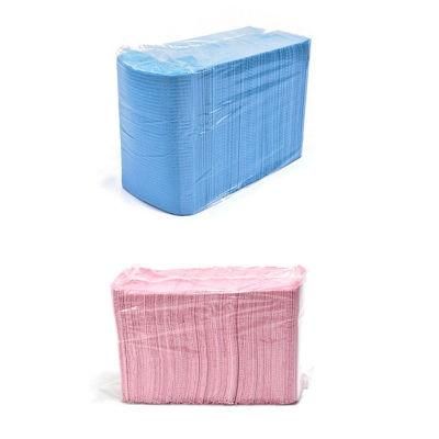 China Wholesale Waterproof Colorful Disposable Consumable Dental Scarf Apron Dental Bibs