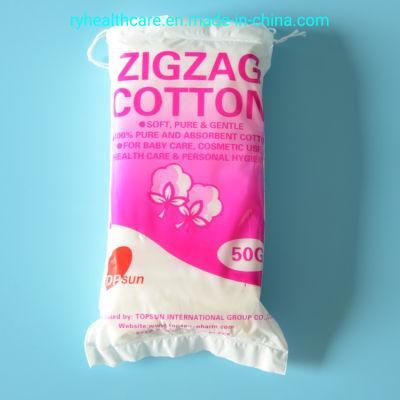 100% Cotton Medical Disposable Surgical Products Absorbent Zigzag Cotton