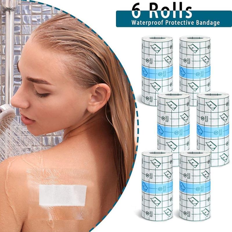 Tattoo Bandage Transparent Adhesive Wrap 6 Inch X 5 Yard Roll Protect and Heal Tattoo