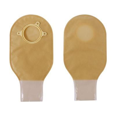 Two-Piece Urinie for Ileostomy Stoma Care Cut-to-Fit Carbon with Closure Non-Woven Colostomy Bag
