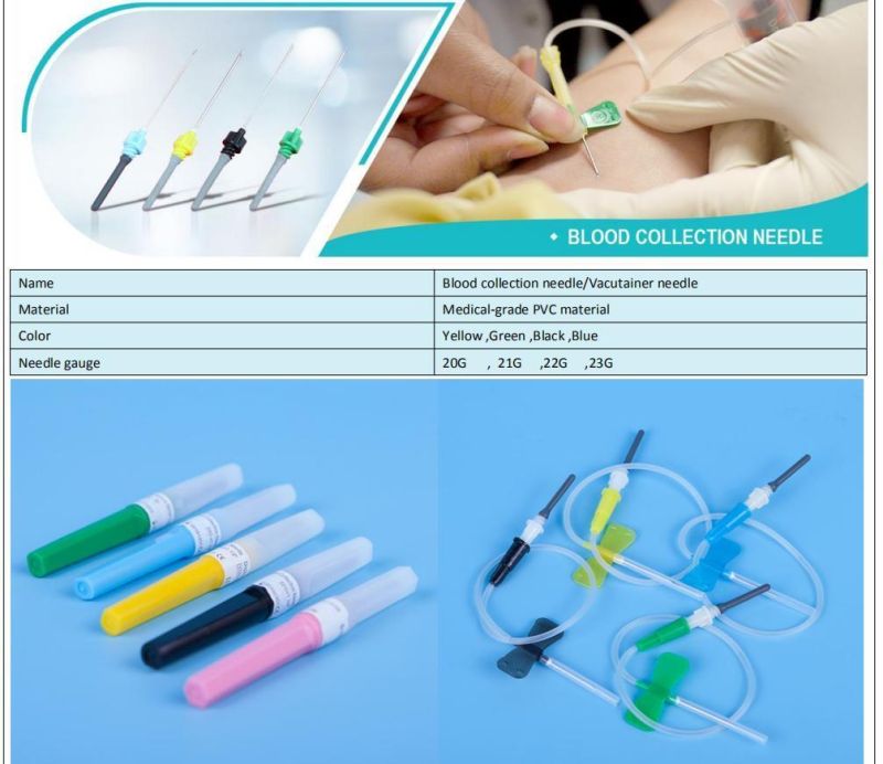 Single-Use Venous Blood Sampling Needle (double wings)