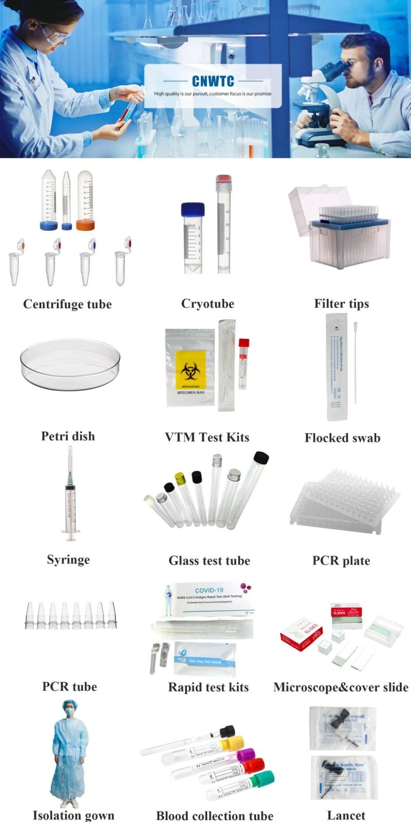 Medical Diposables Sampling Cervical Brush Crytobrush with CE ISO