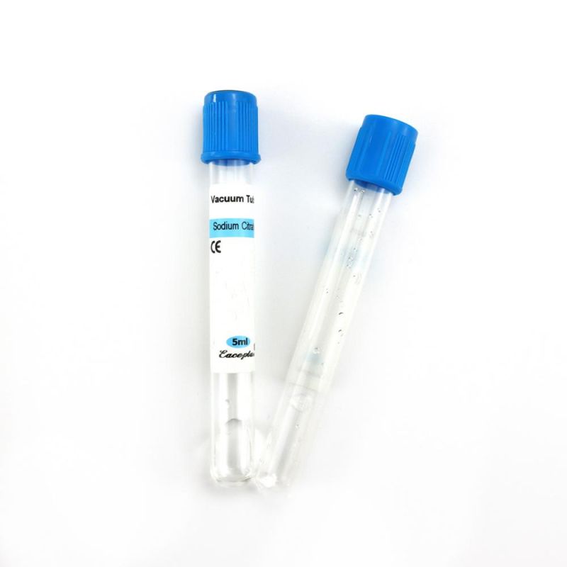 Siny Medical Disposables Sterile Supply Glass or Pet Sodium Citrate Tubes Vacuum Blood Collection Test Tube with CE ISO