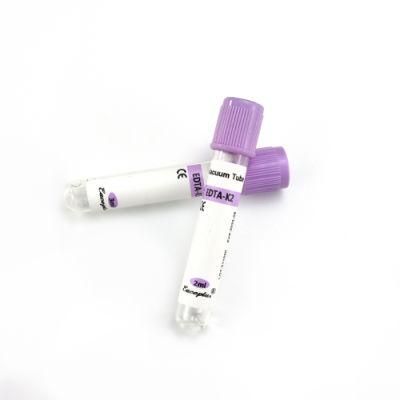 Siny Glass or Plastic Purple Cap Blood Collection Vacuum Tubes