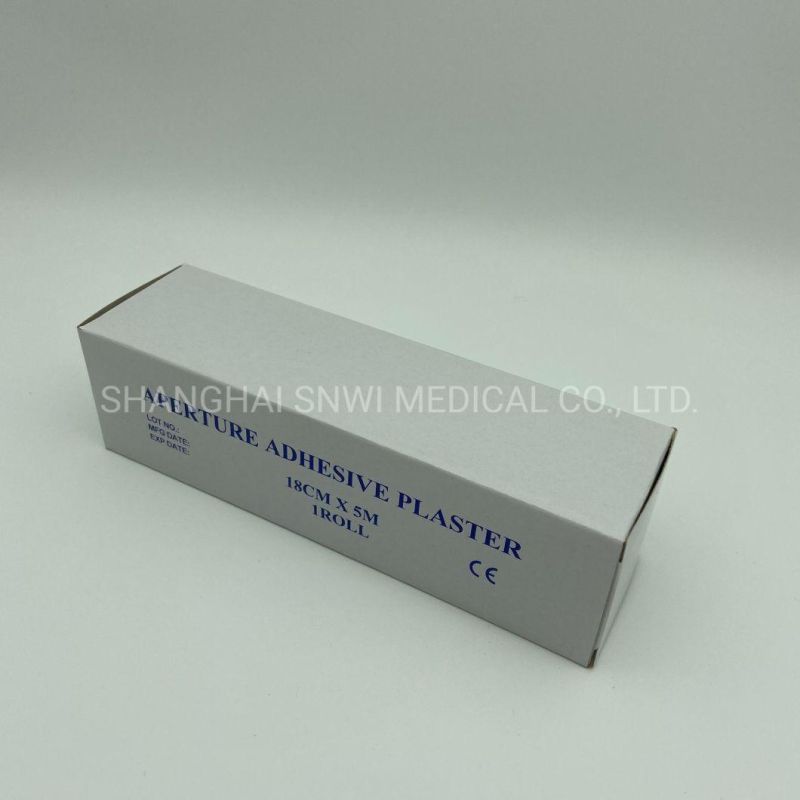 Medical Supply Products Non-Toxic Pyrogen Free Nnon-Sterile Medical Adhesive Drilled Plaster
