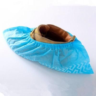 Blue Medical Plastic Waterproof Disposable Protective Foots Safety Shoes Cover