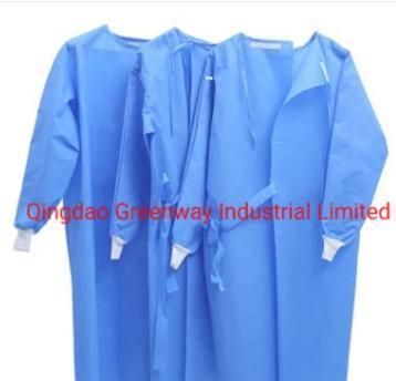 Non Woven Safety Disposable SMS Isolation Gown