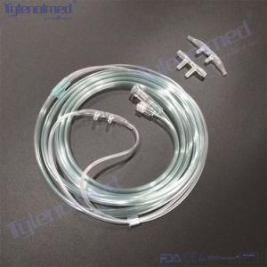 Medical Disposable Nasal Oxygen Cannula with O2 Delivery Tubing &amp; CO2 Sampling Line