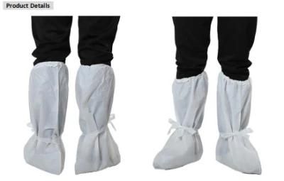 High Quality Disposable PE CPE PP SMS Microporous Plastic Nonwoven Waterproof Anti-Slip Nonskid Shoe Cover Boot Cover