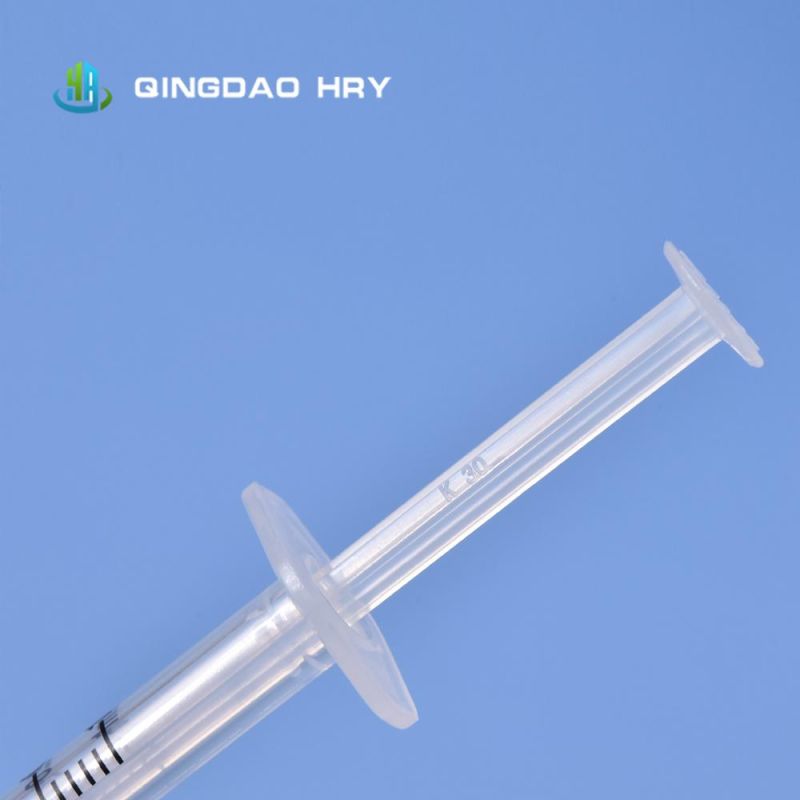 Top Medical Instrument Suppliers Disposable Syringe 1ml Three Parts Syringe Luer Lock with CE FDA 510K