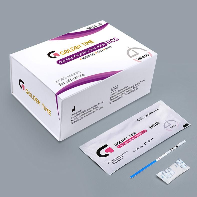 High Quality Hot Sale OEM Service Best Price 2.5mm HCG One Step Rapid Pregnancy Test Strip