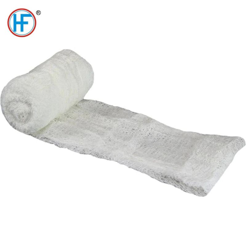 Mdr CE Approved Professional Chinese Manufacturer Crinkle Cotton Fluff Bandage Roll Zigzag Gauze