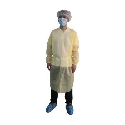 Anti-Dust Safety Coverall PP+PE Disposable Clothes Lab Coat for Outpatient Pharmacy