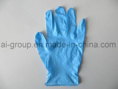 9 Inch Disposable Blue Nitrile Exam Gloves for Medical Use
