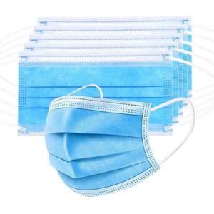 Wholesale Blue 3 Ply Disposable Civil Mask Prevent Mist Protective Face Mask Bfe99 98 95%