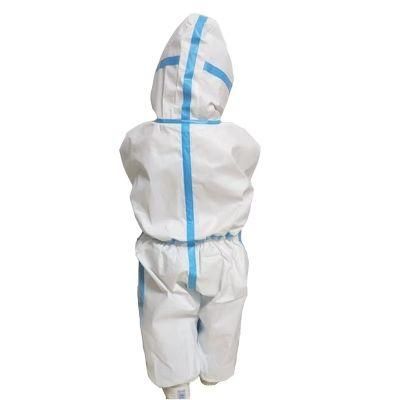 Type 4/5/6/B Kids Medical Disposable Microporous Nonwoven Coverall