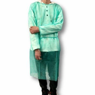 Breathable PP Medical Surgical Isolation Gown Protective Clothing